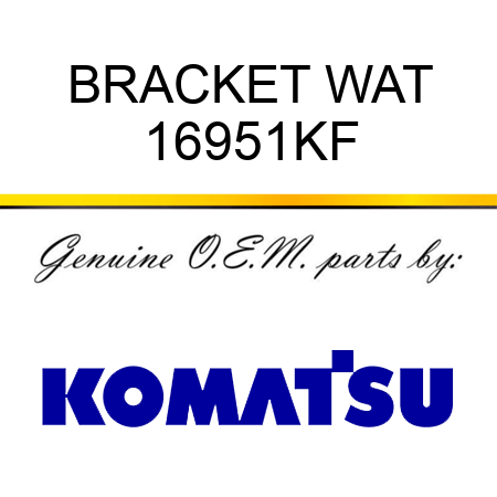 BRACKET, WAT 16951KF