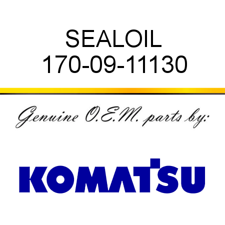 SEAL,OIL 170-09-11130