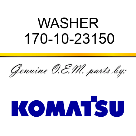 WASHER 170-10-23150