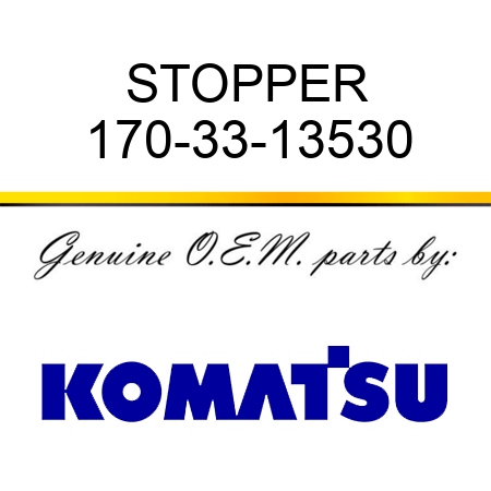 STOPPER 170-33-13530