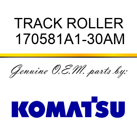 TRACK ROLLER 170581A1-30AM