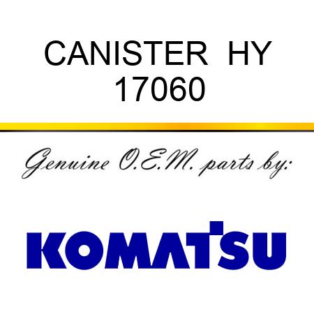 CANISTER  HY 17060