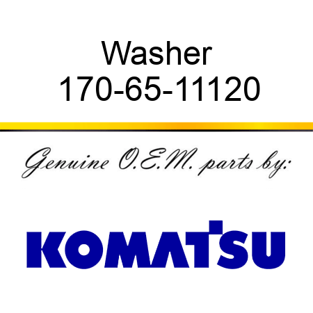 Washer 170-65-11120