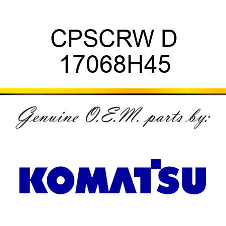 CPSCRW D 17068H45