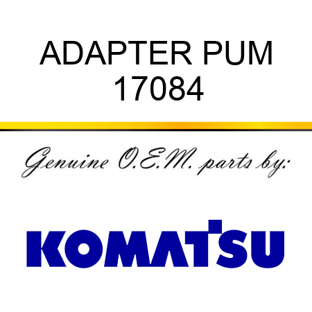 ADAPTER, PUM 17084