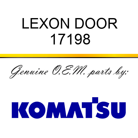 LEXON, DOOR 17198