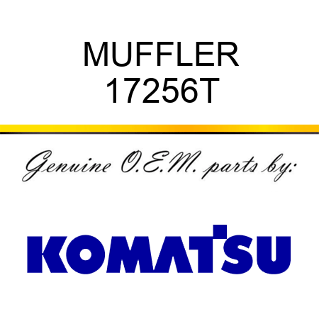 MUFFLER 17256T