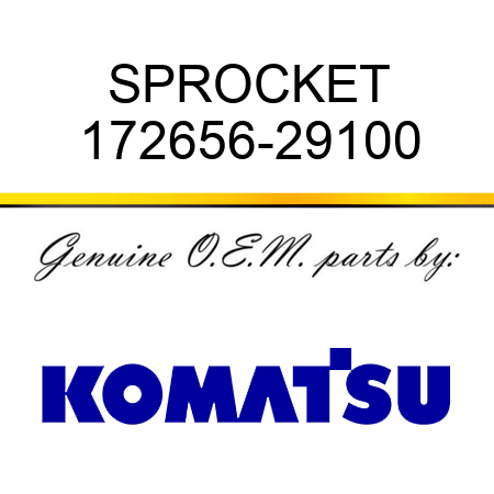 SPROCKET 172656-29100