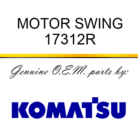 MOTOR, SWING 17312R