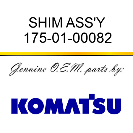 SHIM ASS'Y 175-01-00082