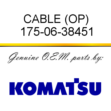 CABLE (OP) 175-06-38451
