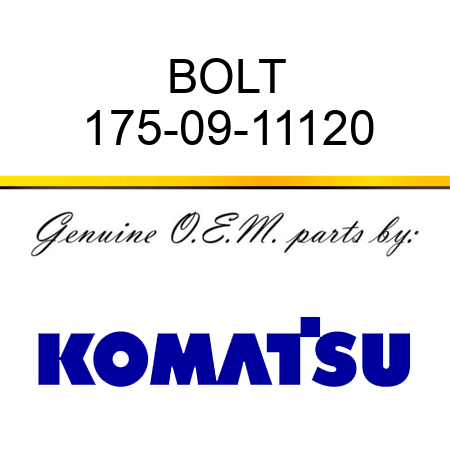 BOLT 175-09-11120