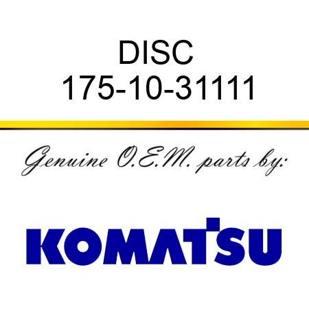 DISC 175-10-31111