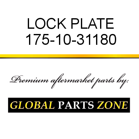 LOCK PLATE 175-10-31180