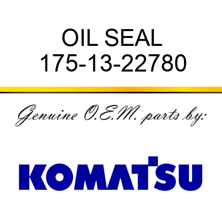 OIL SEAL 175-13-22780