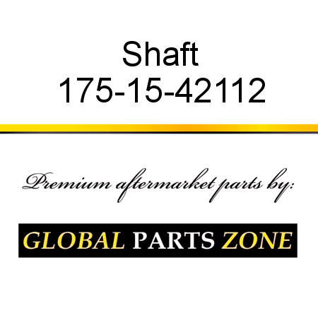 Shaft 175-15-42112