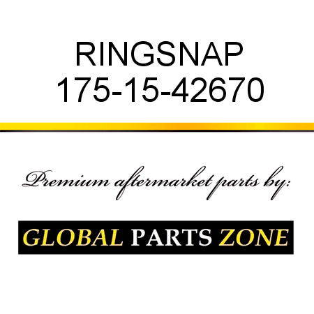 RING,SNAP 175-15-42670