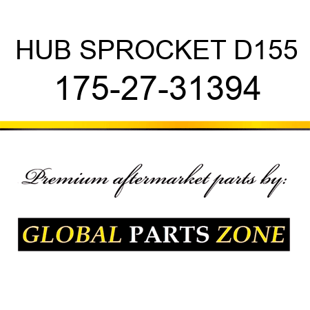 HUB, SPROCKET D155 175-27-31394