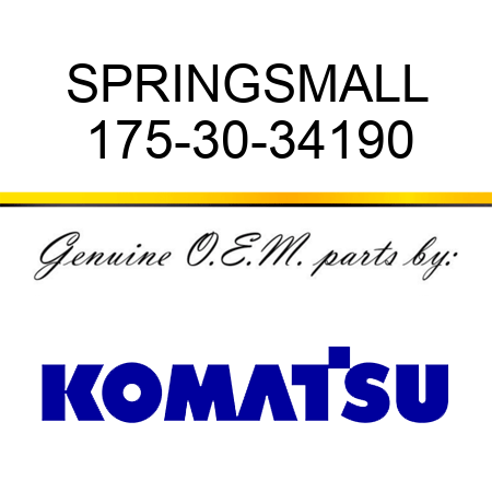 SPRING,SMALL 175-30-34190