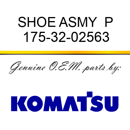 SHOE ASMY  P 175-32-02563