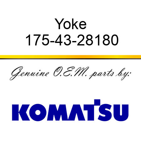 Yoke 175-43-28180