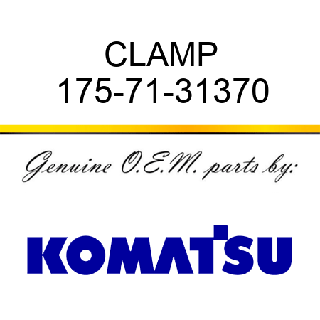 CLAMP 175-71-31370