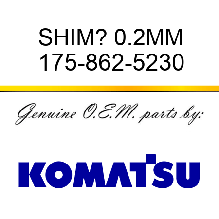 SHIM? 0.2MM 175-862-5230