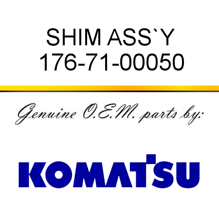 SHIM ASS`Y 176-71-00050