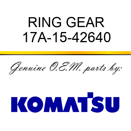 RING GEAR 17A-15-42640