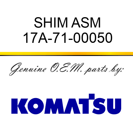 SHIM ASM 17A-71-00050