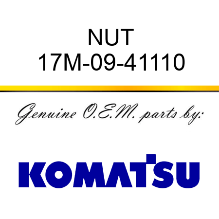 NUT 17M-09-41110
