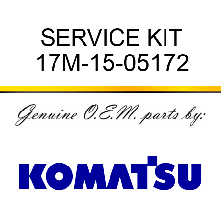 SERVICE KIT 17M-15-05172