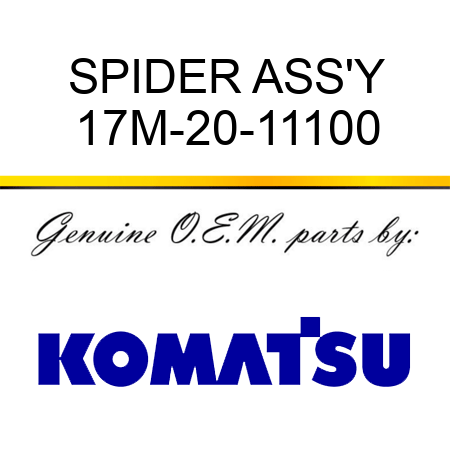 SPIDER ASS'Y 17M-20-11100