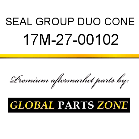 SEAL GROUP, DUO CONE 17M-27-00102