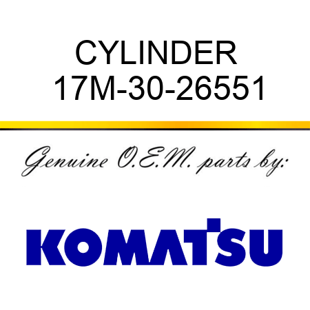CYLINDER 17M-30-26551
