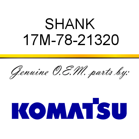SHANK 17M-78-21320