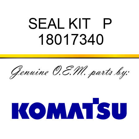 SEAL KIT   P 18017340