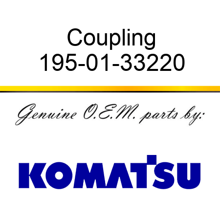 Coupling 195-01-33220