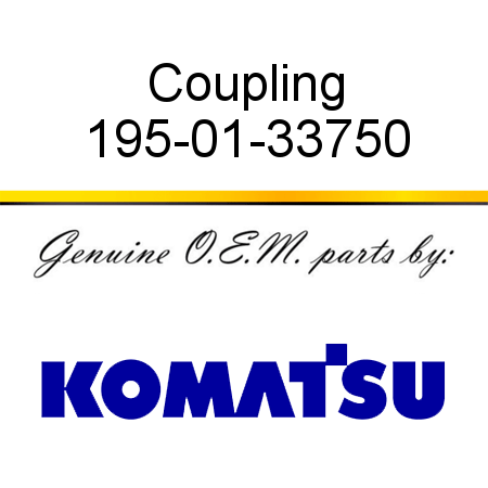 Coupling 195-01-33750