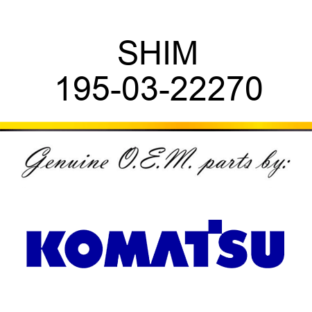 SHIM 195-03-22270
