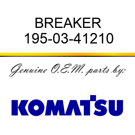 BREAKER 195-03-41210