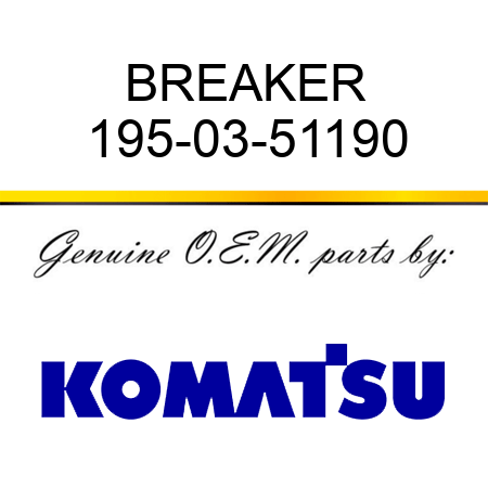 BREAKER 195-03-51190