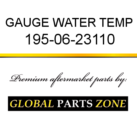 GAUGE, WATER TEMP 195-06-23110