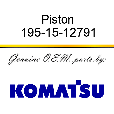 Piston 195-15-12791