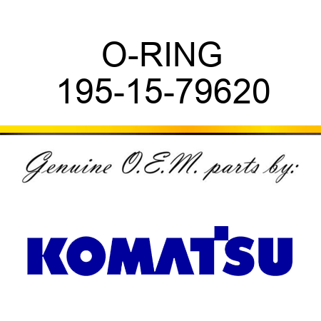 O-RING 195-15-79620