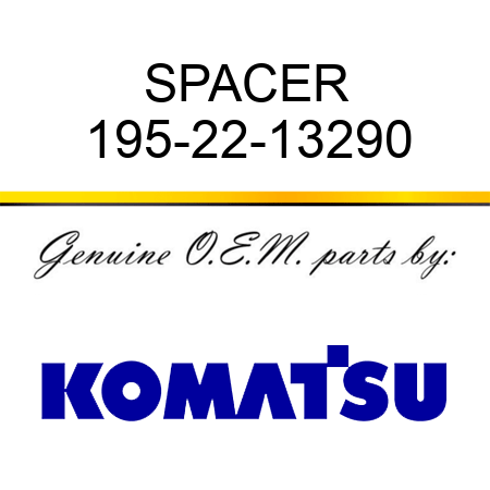 SPACER 195-22-13290