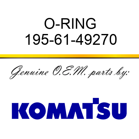 O-RING 195-61-49270