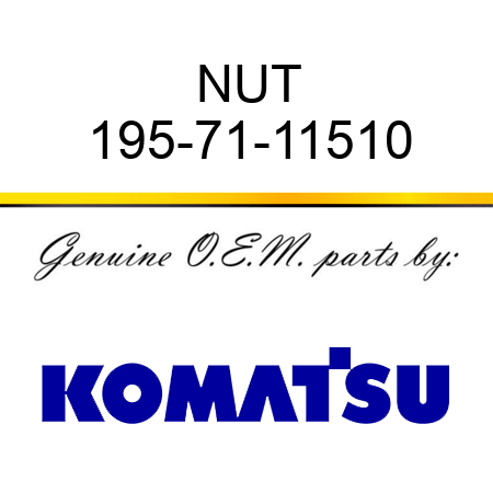 NUT 195-71-11510