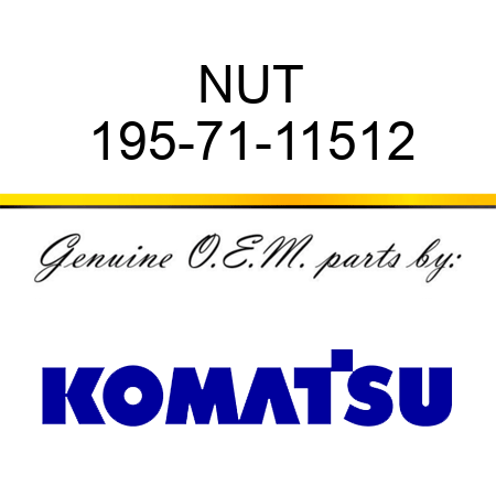 NUT 195-71-11512