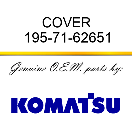 COVER 195-71-62651